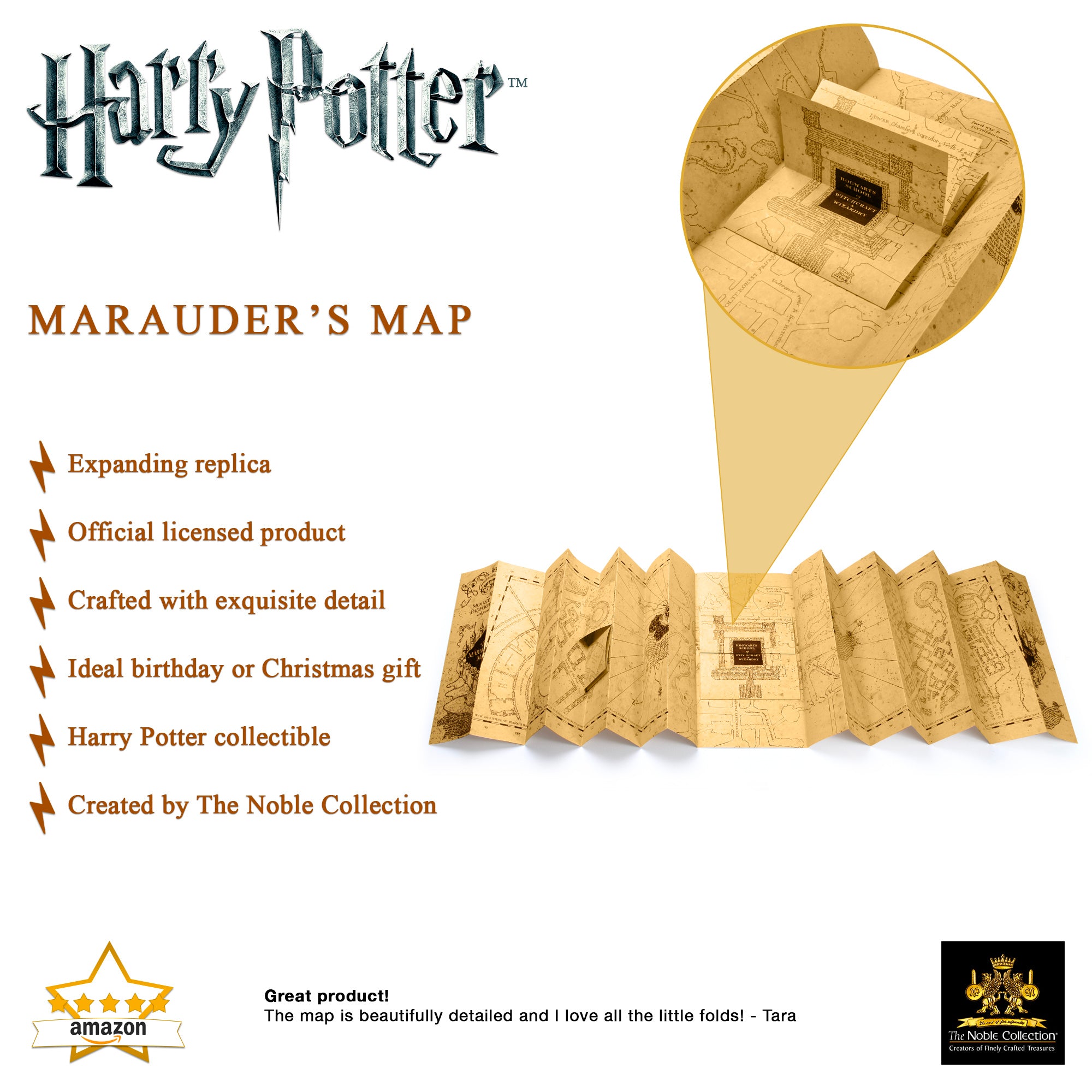 Carte du Maraudeur - Noble Collection - Harry Potter